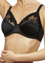 Chantelle B&uuml;gel-BH mit Stickereispitze in den Obercups SCHWARZ