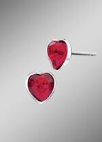 Herz-Ohrstecker mit Swarovski&reg;-Kristallen 