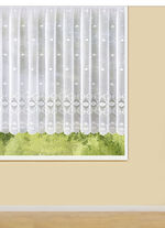 Blumenfenster-Store mit Universalschienenband 