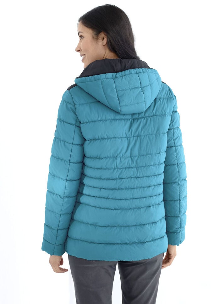 Funktionsjacke mit abnehmbarer Kapuze 