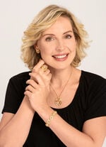 Mattierter Anhänger mit Erbskette 