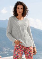 Pullover mit nachhaltig recycelter Baumwolle GRAU
