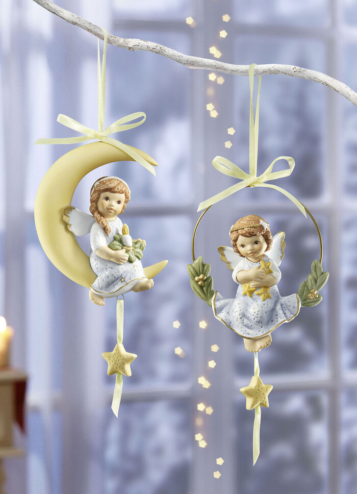 Aufhänger aus hochwertigem Porzellan BUNT