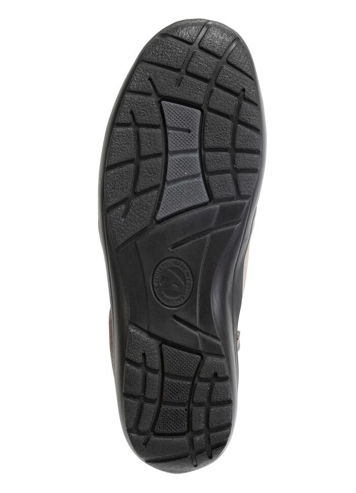 ELENA EDEN, bequeme Damen-Boots, Weite H, mit herausnehmbarem Fu&szlig;bett GRAU