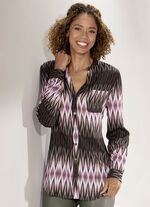 Bluse mit Inkjet-Druck 