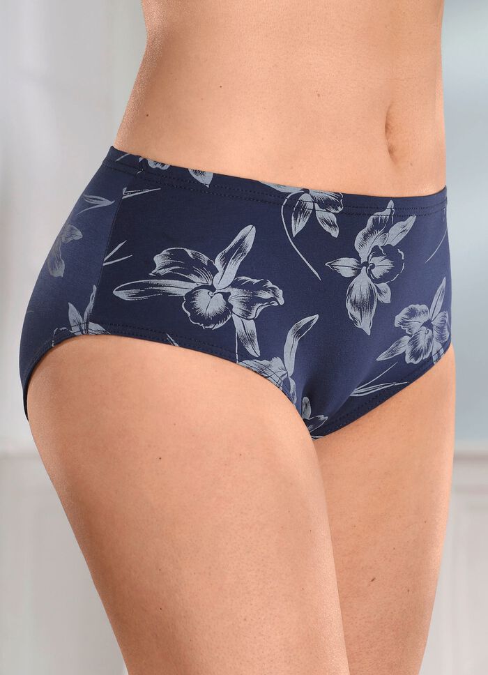 Dreierpack Slips mit Gummizug im Bund 