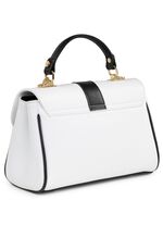 Laurina Tasche aus genarbtem Kalb-Nappaleder WEISS-SCHWARZ