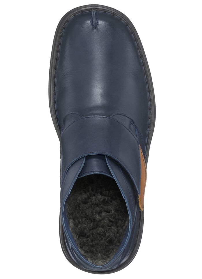 Boot mit verstellbarer Klettspange MARINE-BRAUN