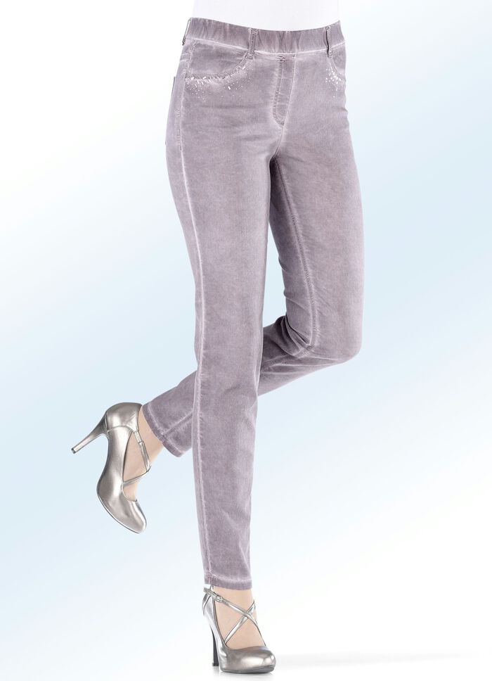 Jegging-Jeans in 8 Farben MAUVE