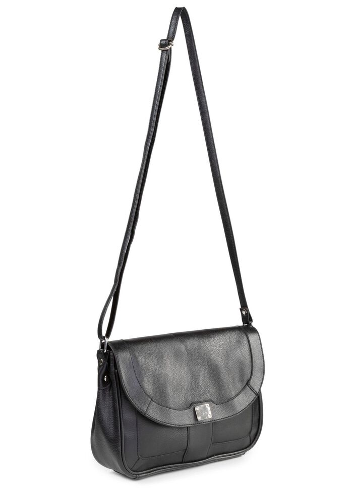 Laurina, Tasche, Damen, mit verstellbarem Umh&auml;ngeriemen SCHWARZ