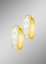 Creolen in Bicolor mit Brillanten 