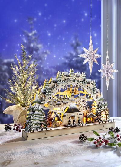 Schwibbogen mit LED-Beleuchtung 