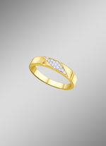 Damenring mit synth. Zirkonia 