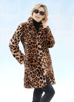 Kurzmantel aus kuschelweichem Kunstpelz 