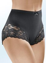 Dreierpack Pants mit Elastikspitze SCHWARZ