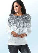 Pullover mit Alpaka und Glitzer 