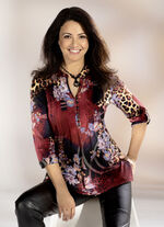 Shirt-Tunika mit farbbrillantem Druck 