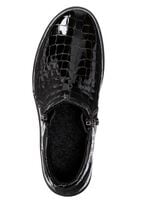 ELENA EDEN, bequeme Damen-Boots, Weite H, mit herausnehmbarem Fu&szlig;bett SCHWARZ