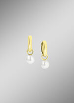 Klappcreolen mit Süßwasser-Zuchtperlen 