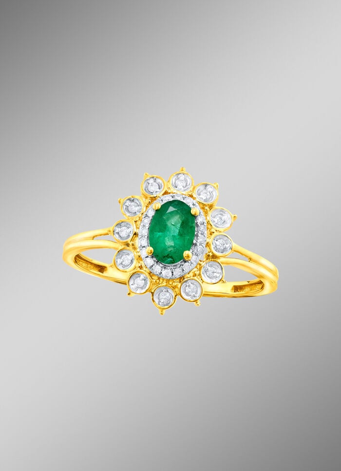 Bl&uuml;tenf&ouml;rmiger Damenring 