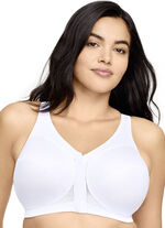 Glamorise Stütz-BH mit praktischem Vorderverschluss WEISS