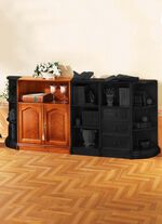 Teilmassive M&ouml;belserie mit Echtholzfurnier 