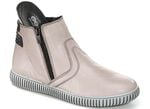 Gemini Stiefelette aus Rind-Nappaleder KIESEL