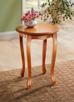 Teilmassiver Beistelltisch 