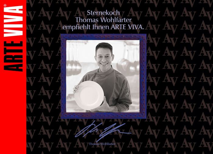 Porzellan-Geschirr Millefiori aus hochwertigem wei&szlig;en Porzellan 