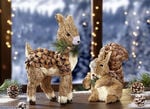 Waldtiere aus Bast und Naturzapfen  