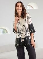 Bluse mit Hemdkragen 