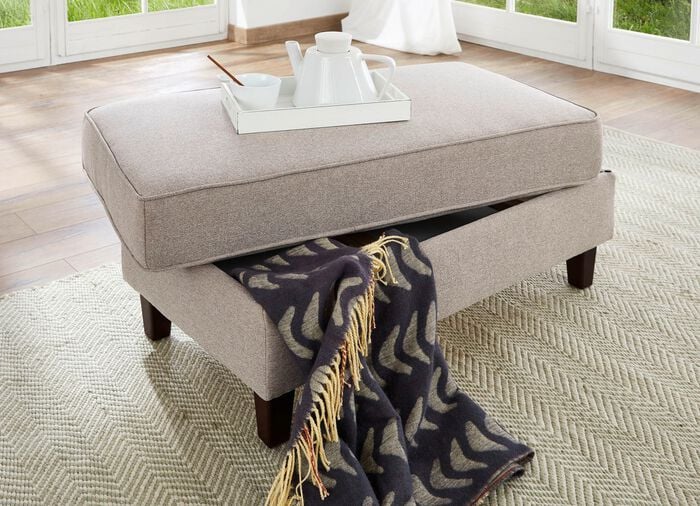 Frei im Raum aufstellbare Polsterecke BEIGE