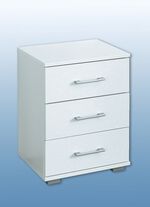 Nachttisch in hochwertiger, stabiler Ausführung WEISS