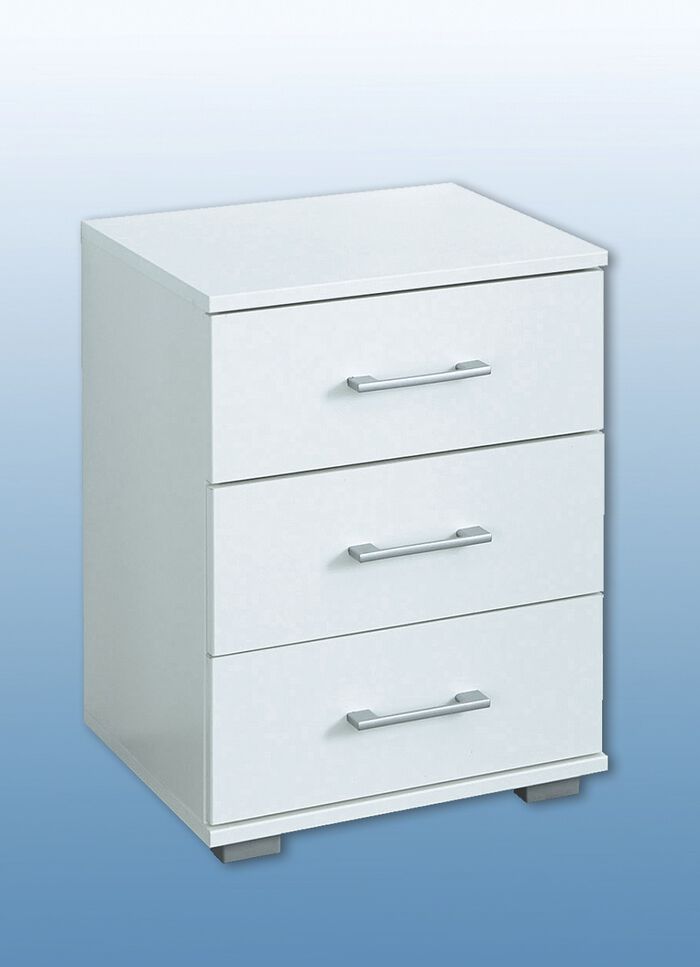 Nachttisch in hochwertiger, stabiler Ausführung WEISS