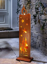 Dekostele Kerze aus Stahl 