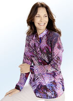 Transparente Tunika mit Inkjet-Druck 