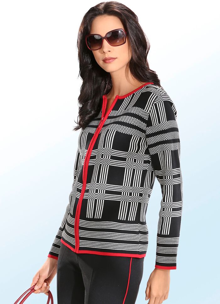 Strickjacke mit tollen Kontrasten 