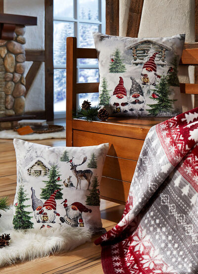 Kissenbezüge mit Wichtel-Motiven 