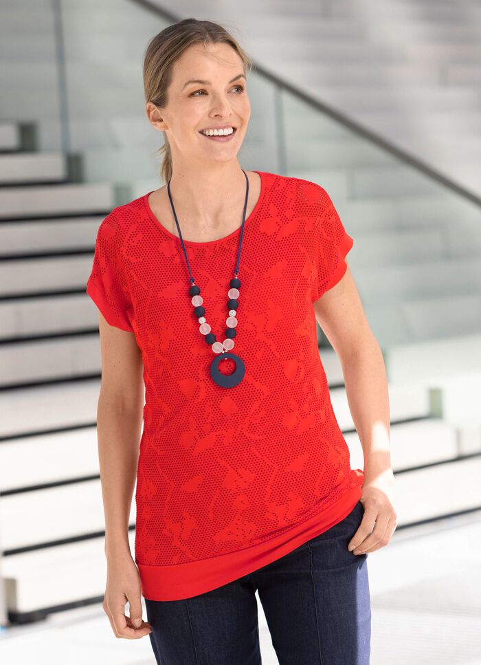 Shirt mit Rundhalsausschnitt 