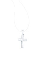 Edler Kreuz-Anh&auml;nger aus Wei&szlig;gold 