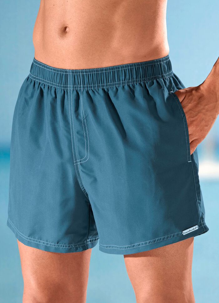 Wavebreaker Badeshorts, uni, Microfaser 