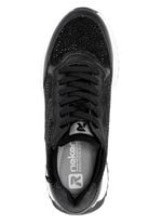 Rieker Sneaker mit Glitzersteinchen SCHWARZ