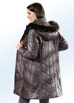 Kurzmantel mit Reptil-Dessin 