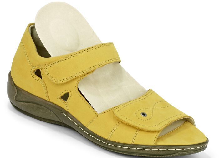 Waldl&auml;ufer, bequeme Damen-Sandalen, Weite H, mit herausnehmbarem Fu&szlig;bett 