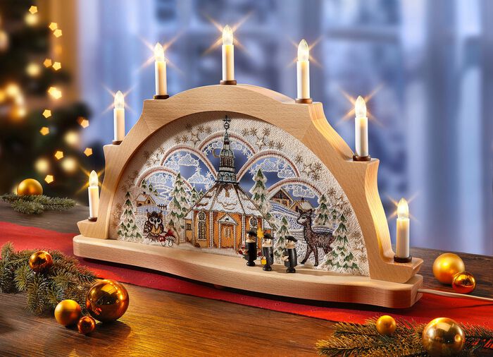 Schwibbogen mit Plauener Spitze 