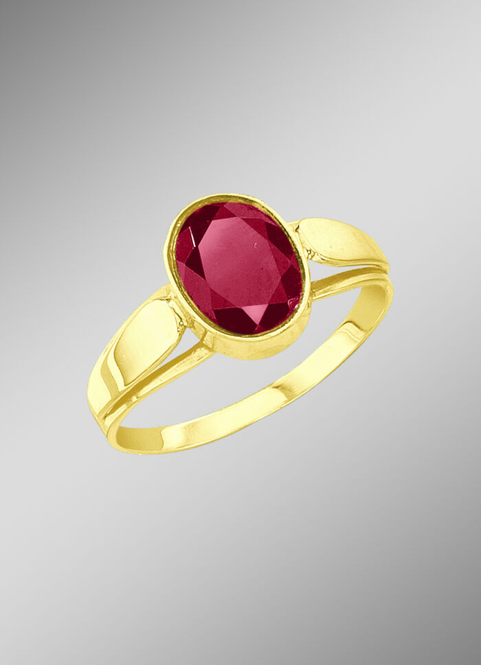 Schicker Damenring mit echt Granat 