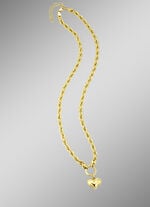 Kordelkette mit Herz-Anhänger 