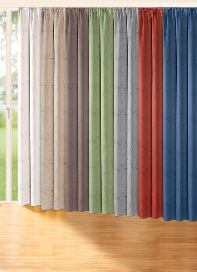 Blickdichter Verdunkelungsschal mit Kräuselband 