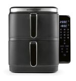 Digitale Doppelkammer-Hei&szlig;luftfritteuse &bdquo;FryUP&ldquo; GRAU