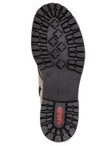 Rieker, trendige Damen-Stiefeletten, Winterschuhe, mit Reißverschluss BEIGE-SCHWARZ